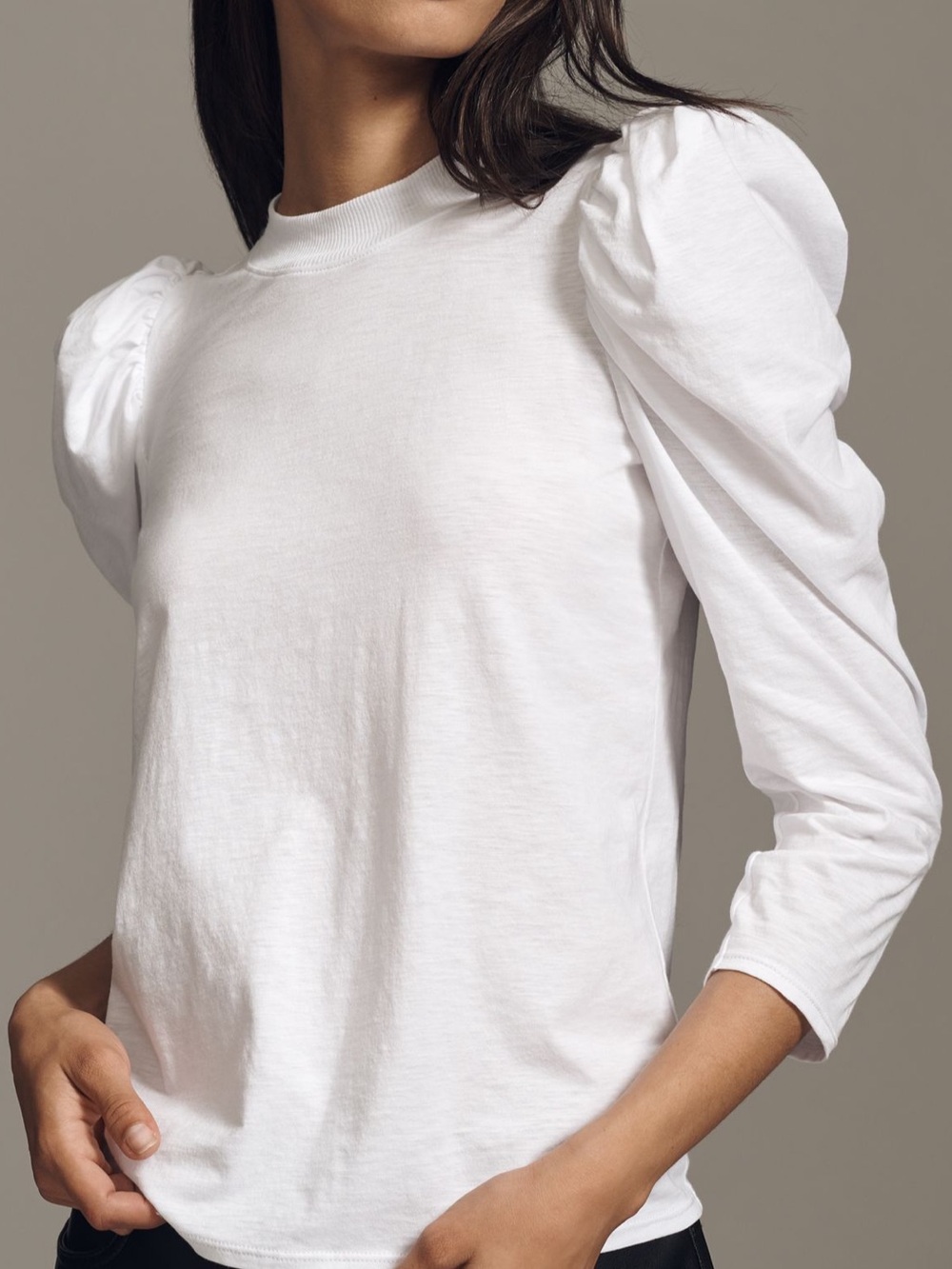Anthro Nation LA Zeta Puff Sleeve Top